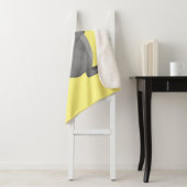 Cute gray chinchilla cartoon illustratie sherpa deken (In situ)