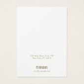 Cute Gray Daisy Floral Earring Display Card Visitekaartje (Achterkant)