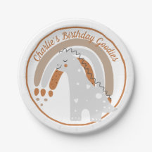 Cute gray dinosaur Birthday party aangepast