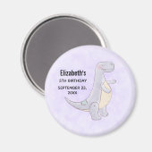 Cute Gray Dinosaur Speelgoed Waterverf Party Magneet (Voorkant / Achterkant)