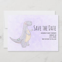 Cute Gray Dinosaur Speelgoed Waterverf