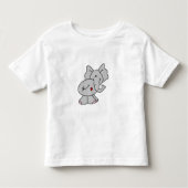 Cute Gray Elephant Kinder Shirts (Voorkant)