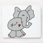 Cute Gray Elephant Muismat (Voorkant)