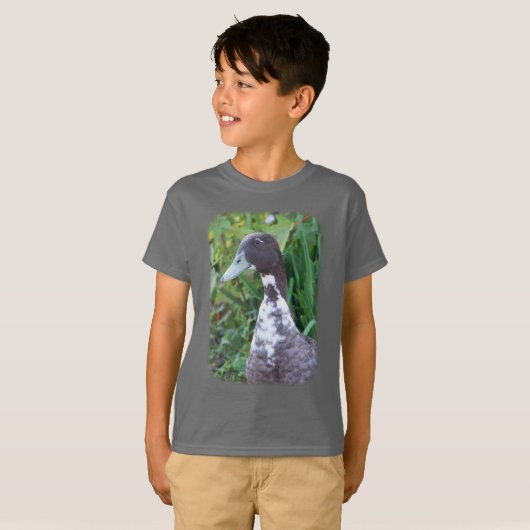 Cute Gray Goose Boerderij Animal T-shirt (Voorkant volledig)