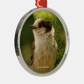 Cute Gray Jay Whiskeyjack Songbird Metalen Ornament (Rechts)