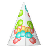 Cute Gray Kawaii Hamster Feesthoedjes (Achterkant)