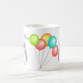 Cute Gray Kawaii Hamster Koffiemok (Center)