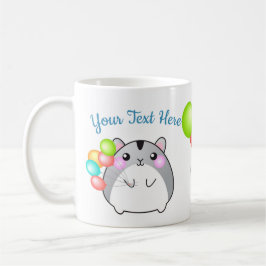 Cute Gray Kawaii Hamster Koffiemok