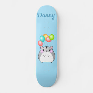 Cute Gray Kawaii Hamster Persoonlijk Skateboard