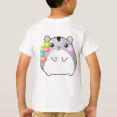 Cute Gray Kawaii Hamster T-shirt (Achterkant)