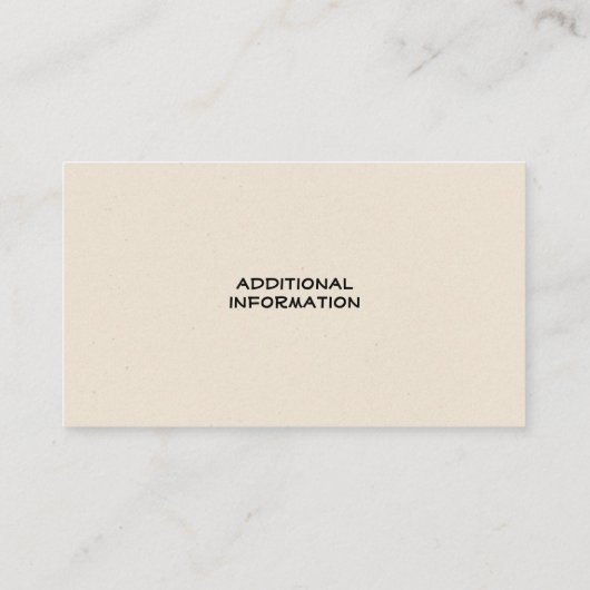 Cute Gray Kitten Visitekaartje (Achterkant)