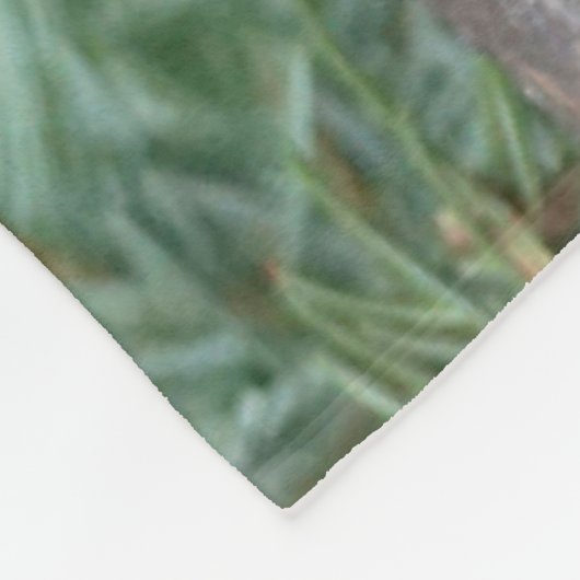 Cute gray konijn fleece deken (Hoek)