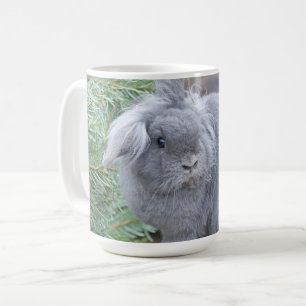 Cute gray konijn koffiemok
