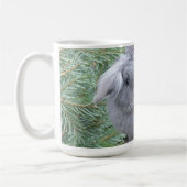 Cute gray konijn koffiemok (Links)