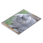 Cute gray konijn notitieboek (Linkerzijde)