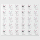 Cute Gray Mouse Cadeaupapier (Vlak)