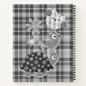 Cute Gray Play Animals Baby Journal Notitieboek (Achterkant)
