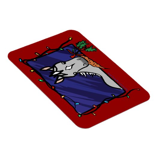 Cute Gray Pony Kerstmis Magneet (Rechterzijde)