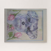 Cute Gray Schnauzer Puppy Legpuzzel (Horizontaal)