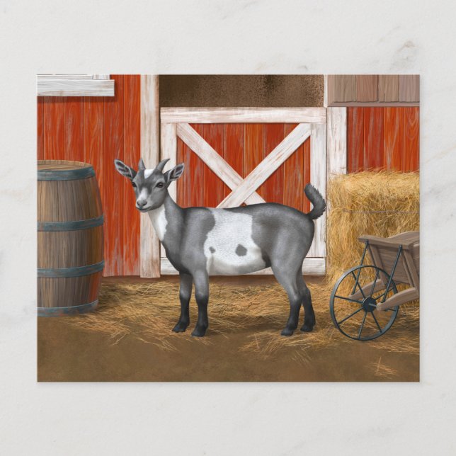 Cute Gray Spotted Goat (Voorkant)