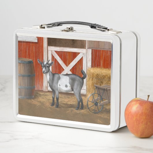 Cute Gray Spotted Goat (In situ)