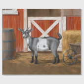 Cute Gray Spotted Goat Cadeaupapier (Vlak)