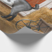 Cute Gray Spotted Goat Cadeaupapier (Hoek)