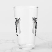 Cute Gray Spotted Goat Glas (Rechts)