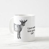 Cute Gray Spotted Goat Koffiemok (Voorkant links)