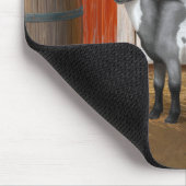 Cute Gray Spotted Goat Muismat (Hoek)