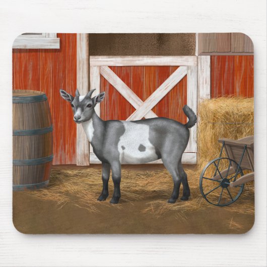 Cute Gray Spotted Goat Muismat (Voorkant)