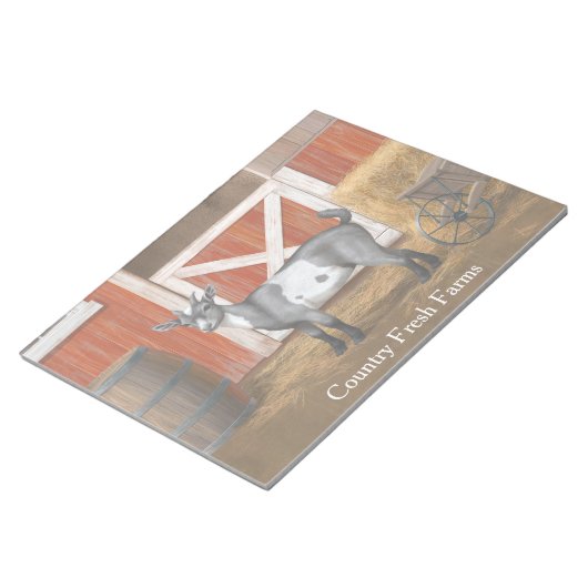 Cute Gray Spotted Goat Notitieblok (Schuin)