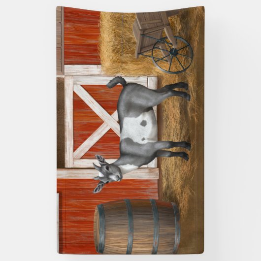 Cute Gray Spotted Goat Spandoek (Verticaal)