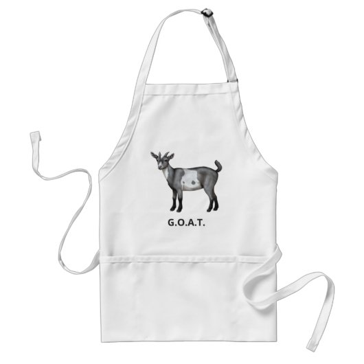 Cute Gray Spotted Goat Standaard Schort (Voorkant)