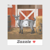 Cute Gray Spotted Goat Sticker (Vel)