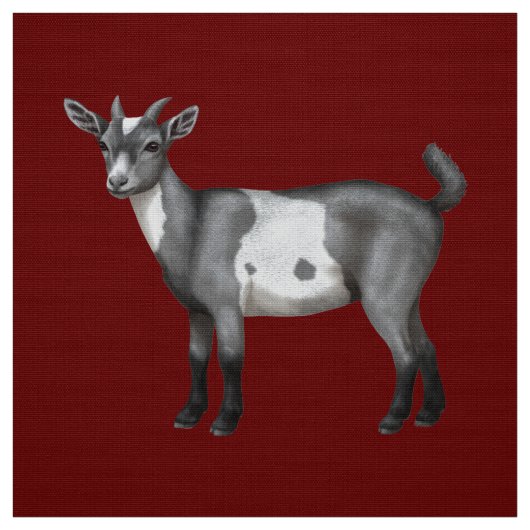 Cute Gray Spotted Goat Stof (Swatch)
