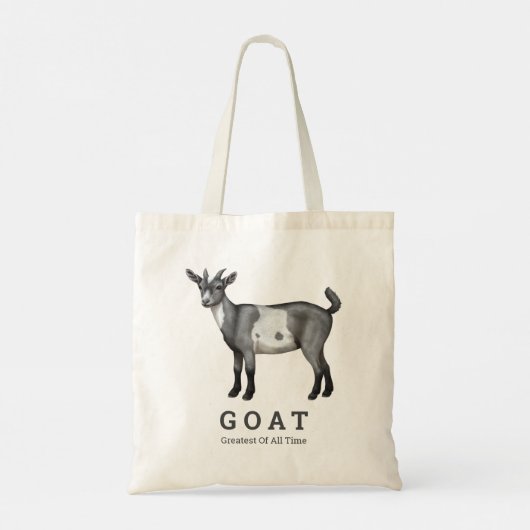 Cute Gray Spotted Goat Tote Bag (Achterkant)