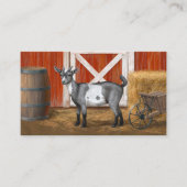 Cute Gray Spotted Goat Visitekaartje (Voorkant)