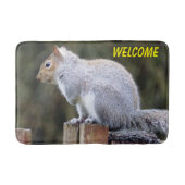 Cute Gray Squirrel Badmat (Voorkant)