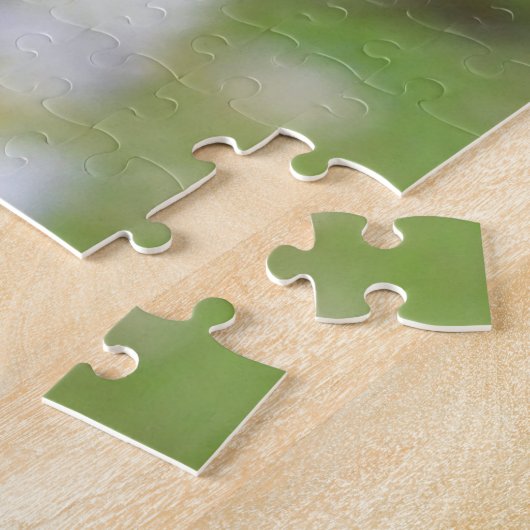 Cute Gray Squirrel Green Grass Bluetts Legpuzzel (Zijkant)