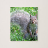 Cute Gray Squirrel Legpuzzel (Verticaal)