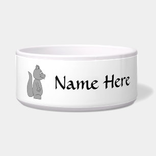 Cute Gray Squirrel Voerbakje