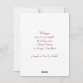 Cute Gray Tabby Cat Kerstmis Pet Xmas Feestdagenkaart (Achterkant)