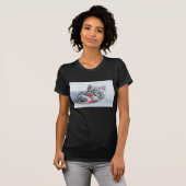 Cute Gray Tabby Cat Kerstmis Pet Xmas T-shirt (Voorkant volledig)