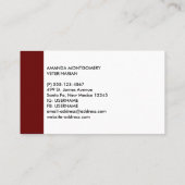 Cute Gray Tabby Cat Kerstmis Pet Xmas Visitekaartje (Achterkant)