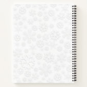 Cute Gray Tabby Cat met kerstPet Xmas Notitieboek (Achterkant)