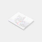 Cute Gray Tabby Cat met kerstPet Xmas Post-it® Notes (Schuin)