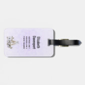 Cute Gray Tyrannosaurus Rex Dinosaur Speelgoed Bagagelabel (Achterkant horizontaal)