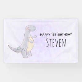 Cute Gray Tyrannosaurus Rex Dinosaur Speelgoed Bir Spandoek