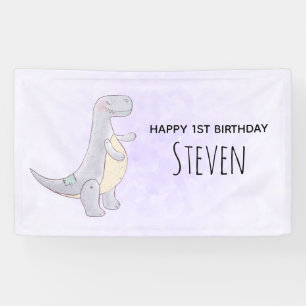 Cute Gray Tyrannosaurus Rex Dinosaur Speelgoed Bir Spandoek